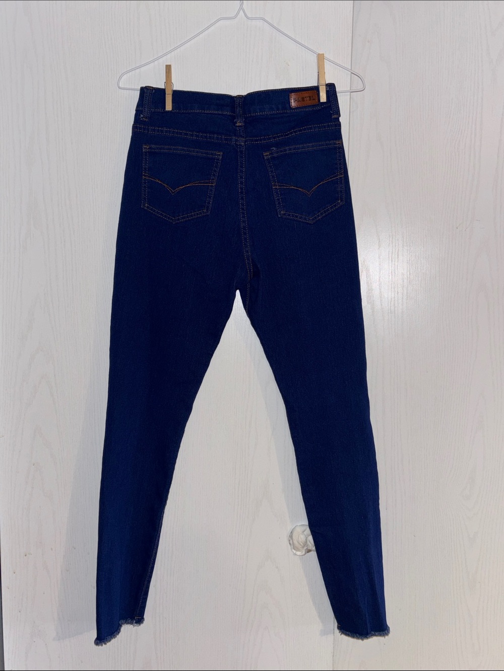 Pastels Dark Blue Skinny High-Rise Jeans
